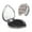 Heart Shape, variant on Kdxio Mexican Bright Style Pocket Mirror, 1X/2X Travel Makeup Mirror 2-Sided Folding Small Mirror Portable Double-Sided Magnifying Cosmetic Mirror for Gift-Heart Shape
