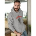 thumbnail image 2 of David Halftone Antique Hoodie Men -Image by Shutterstock, Male 5X-Large, 2 of 4