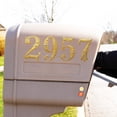 thumbnail image 4 of Gold Number Stickers, 5.5", 10 Sheets Vinyl Self-Adhesive Numbers 0-10 for Mailbox, Waterproof Trash Can, Door, Outdoor Use, House Number Signs, Labels, 4 of 7