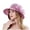 Purple, variant on Sun Hat for Women Wide Leaf Flower Bridal Shower Beach Hat Great for Sun and Garden Events Beige