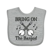 Inktastic Banjo Music Bluegrass Boys or Girls Baby Bib