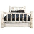 thumbnail image 4 of Montana Collection Twin Storage Bed w/ Laser Engraved Bronc Design, Clear Lacquer Finish, 4 of 5