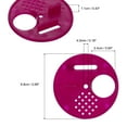 thumbnail image 2 of Unique Bargains 10 Pack Ruche Boîte Porte d'Entrée, 68mm Plastique Ronde Abeille Rotative Nid Porte Disque Rose Rouge, 2 of 4