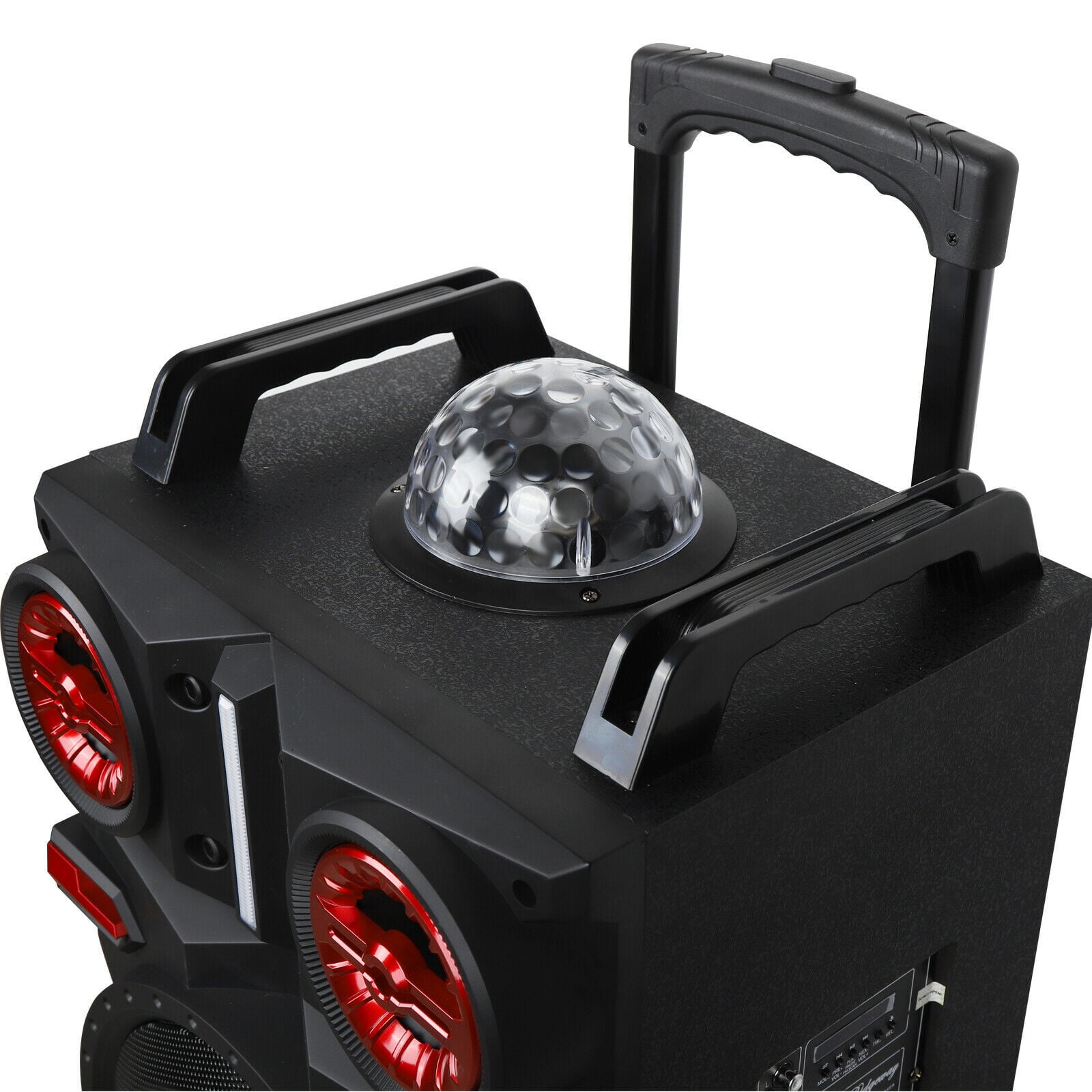Dazone 4,500W Bluetooth Speaker Rechargable Dual 10" Woofer Party FM Karaok DJ LED AUX