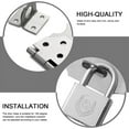 thumbnail image 3 of MZHICH 2 Pack Stainless Steel Latch Lock Padlock Hasp Set with Screws and Padlock for Doors, 3 of 7