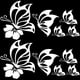 thumbnail image 1 of Juego de 2 calcomanías de mariposas para coche, vinilo impermeable, calcomanías para mujer y calcomanías reflectantes autoadhesivas., 1 of 9