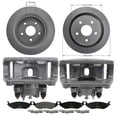 thumbnail image 1 of Rear Brake Kit Calipers Rotors Ceramic Pads for 02-19 Ram 1500 Goodyear, 1 of 7