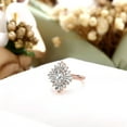 thumbnail image 2 of Auory Best Statement Moissanite Ring for Her with Rose Gold Plating, 2 of 11