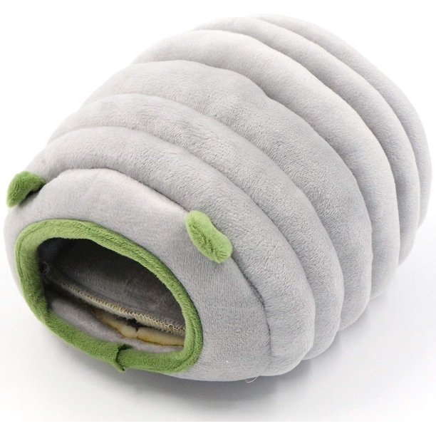 Cama de peluche para animales pequeños, casa de invierno pequeña, cama cálida de felpa de algodón multifuncional con alfombrilla antideslizante, nicho para hámsteres, cobayas, chin