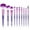 Purple, variant on Kaonry Glittery Transparent Makeup Brush Set for Green, Dazzled Glitter Makeup Brush Set - Bling Cute Crystal Brushes Sets for Face Eye Eyeshadow Lip Blushs