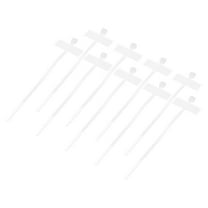Uxcell 100pcs Marker Cable Zip Ties, 4 Inch Self-Locking Labels Zip Tie Wraps, Wire Tags Ties Strap for Indoor and Outdoor, 1/8",White