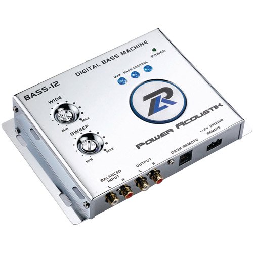 Power Acoustik Bass12 Digital Bass Machine with Chrome Finish and