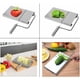 thumbnail image 3 of Cortador de queso gourmet, cortador de acero inoxidable a prueba de óxido, plegable para un fácil almacenamiento, agarre antideslizante para un uso seguro, ideal para entusiastas del queso y chefs, 3 of 5