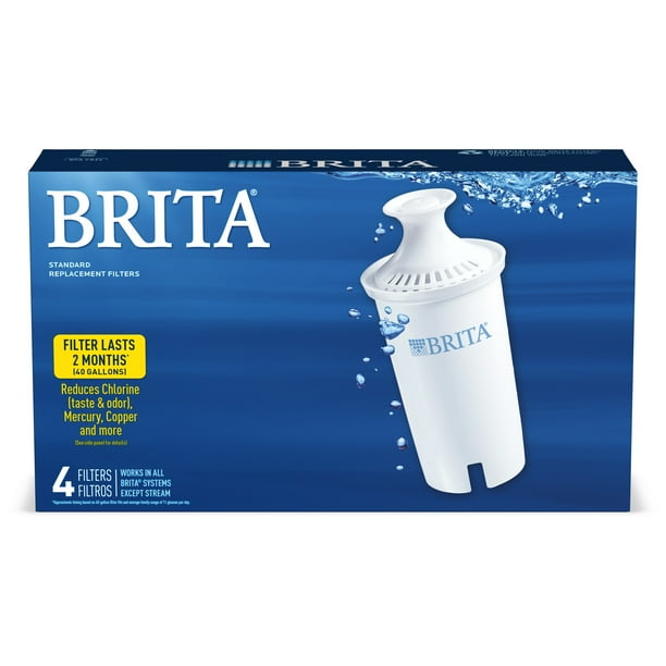 Brita Standard Water Filter Replacement, 4 Count