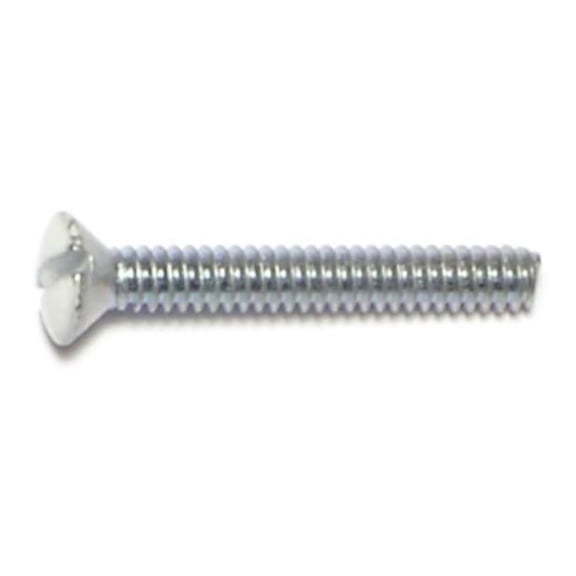 #6-32 x 1" White Slotted Oval Head Switch Plate Screws SPSW-080 (20 pcs.)