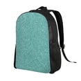 thumbnail image 2 of Balery Teal Green Glitter Mochila - Mochila Estilosa y Duradera para Laptop de 15 Pulgadas con Tela Oxford Impermeable, 2 of 8