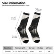 thumbnail image 2 of Daiia Double Exposure Cat Forest Print Crew Socks – Soft Breathable Long Socks for Men & Women, Moisture-Wicking & Comfortable Daily Wear Socks, One-Size Fits Most (US 5-11), 2 of 6