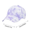 thumbnail image 2 of Custom 3D Printed Baseball Cap - Adjustable Snapback Hat for Outdoor Summer Activities Unisex Tie Dye Design for All Ages, 2 of 5