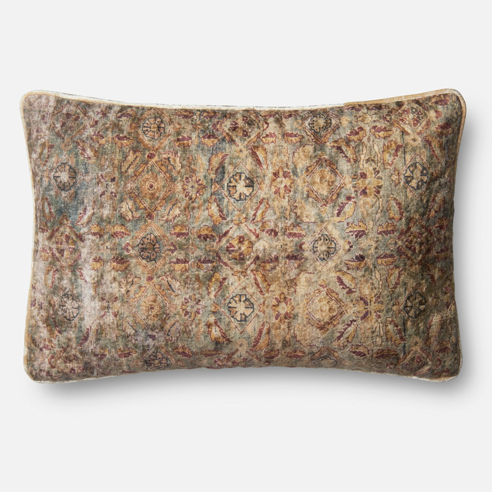 Loloi Rugs P0580 Multicolored Pattern Throw Pillow