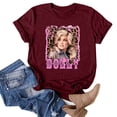 thumbnail image 2 of Dolly Doll Shirt Classic Graphic Tee Unisex Casual Short Sleeve Top, Parton Memorial Tee Vintage Country Music Tribute T‑Shirt For Fans Memorial Gift Apparel, 2 of 5