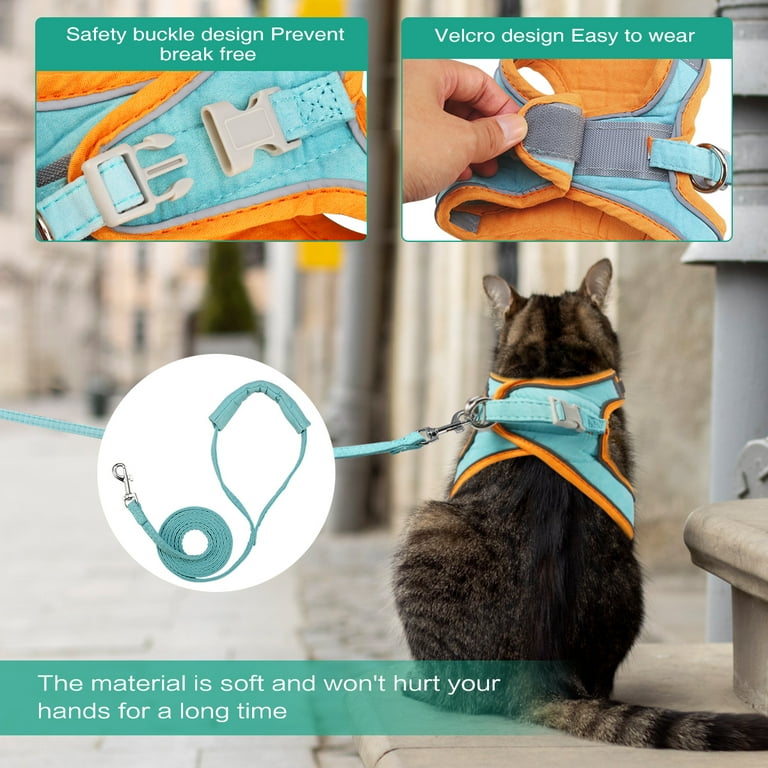 ORIA Cat Harness and Leash for Walking, Pet Harness, Soft