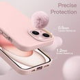 thumbnail image 5 of JETech Silicone Case for iPhone 15 Plus 6.7-Inch, Silky-Soft Touch Full-Body Protective Phone Case, Shockproof Cover (Pink), 5 of 6