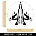 thumbnail image 2 of Fighter Jet War Plane Combat Vehicle with Missiles Rubber Stamp for Scrapbooking Crafting Stamping - Mini 1/2 Inch, 2 of 7