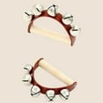 thumbnail image 4 of Cloche à Percussion Bracelet en Cuir Cinq Cloches Cloche à Main Instrument Éducation, 4 of 7