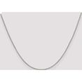 thumbnail image 5 of Sterling Silver Rhodium-Plated .9mm Box Chain (18 X 0.9) Made In Italy qbx019r-18, 5 of 5