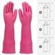 thumbnail image 4 of Guantes de goma para lavavajillas de cocina, guantes de limpieza para el hogar, impermeables, reutilizables (rosa roja mediana) JAMW Sencillez, 4 of 5
