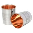 thumbnail image 2 of HealthGoodsIn - Set of 2 Outer Stainless Steel and Inner Pure Copper Tumbler - 250 Ml (8.45 US Fluid Ounce) Capacity, 2 of 6