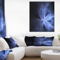 thumbnail image 1 of Glittering Soft Blue Fractal Flower - Floral Canvas Art Print, 1 of 3
