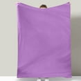 thumbnail image 4 of Btomtd 40"x60" Solid Color Fleece Blanket Super Soft Bed Blanket for Sofa Bedding Cozy Bed Blanket Thick Throw Blanket, Purple, 4 of 5