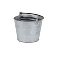 thumbnail image 4 of Contemporary Home Living Set of 3 Gray and Black Tapered Bucket Planter with Center Swinging Handles, 4 of 6