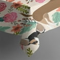 thumbnail image 3 of Chihuahua Dog and Flower Rectangle Tablecloth 60"x84",Waterproof Polyester Rectangle Table Cloth, Wipeable Spillproof Polyester Tablecloth for Dining, Camping, Indoor and Outdoor, 3 of 5