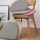 thumbnail image 3 of Cojín de asiento transpirable de 1 pieza Cojín de asiento de lino para el hogar Cojín de silicona para silla de comedor, 3 of 4