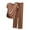 Khaki, variant on Pisexur Lounge Sets For Women Two Piece Outfits Loungewear Short Sleeve Crewneck Jogger Pajama Set and Sweatpants Tracksuit