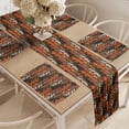 thumbnail image 2 of Ambesonne Burnt Orange Table Runner & Placemats, Autumn Colors Leaves, Placemat 4 pcs + Runner 14"x90", Burnt Orange Dark Brown, 2 of 2