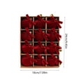 thumbnail image 3 of Solid Velvet Christmas Ball Ornament Set Fabric Hanging Baubles for Xmas Tree Holiday Decor, 3 of 6