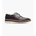 thumbnail image 2 of Stacy Adams Alario Wingtip Oxford Croco Leather Shoes Purple 25725-542, 2 of 7