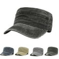 thumbnail image 4 of iHPH7 Army Hat Sun Hat Baseball Cap Outdoor Hat Cadet Cap, Gray One Size, 4 of 4