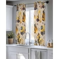 thumbnail image 5 of Construction Truck Sheer Curtains 54 Inch Length 2 Panels Set for Living Room/Bedroom, Cartoon Grips and Bulldozers Beige Kitchen Curtains Grommet Semi-Sheer Curtains Window Treatments 42"x54"x2, 5 of 7
