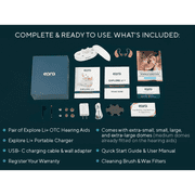 Eara Explore Li+ Bluetooth Rechargeable OTC Hearing Aids, Pair