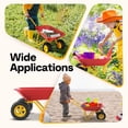 thumbnail image 4 of SPECSTAR Kids Wheelbarrow Children Garden cart with Toddler Gardening Tool Set Child Wheel Barrel Outdoor Indoor Toys Gift Red, 4 of 8