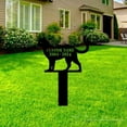 thumbnail image 3 of Handmadetneonsign Cat Name Memorial Metal With Stake, Cat Pet Metal Name Sign Stake, Cat Pet Metal Stake Decor, 3 of 4