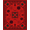 Red, Pattern 1, variant on ODIKA 4'x6' Machine Washable Non-Slip Area Rug, Vintage Festive Botanical Accent Decorative High Traffic Rug, Red, 611058