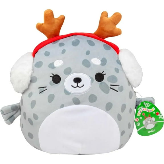 Squishmallows Original 12-Inch Odile The Seal - Official Jazwares Plush - Collectible Soft & Squishy Seal Stuffed Animal Toy - Add to Your Squad - Gift for Kids, Girls & Boys