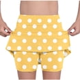 thumbnail image 2 of SROBPTY Boys and Girls 2-14 Years Print Casual Shorts Lined Skort Style Yellow, 11-12 Years, 2 of 4