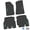 Black w/ Green Insert, variant on Flextread Floor Mats for 18-24 Jeep Wrangler JLU - Mopar Licensed Factory Fit - Black w/ Pink Jeep Insert - 100% Made in USA