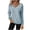 Light Blue, variant on Meichang Cyber and Monday Deals Long Sleeve Shirts for Women V Neck Buttons Casual Ribbed Knit Tops Basic Solid Spring Winter Pullover Blouses